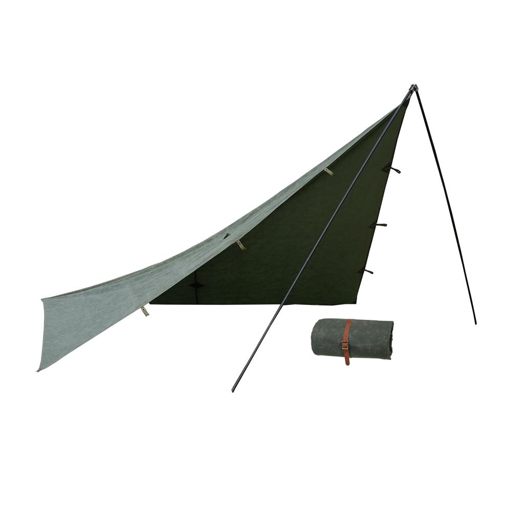 YAJIN CRAFT Square X Square 19 Paraffin Light Heat and Flame Perfect for Solo Outdoor and Camping Groundsheets Tarp, 2.9 2.9m, Canvas, Tarp,