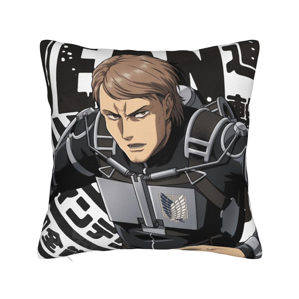 Armin Arlert Attack on Titan Kissenbezug Druckstoff Kissenbezug Dekorative Kissenhülle Sitzfläche Quadratisch 40*40cm