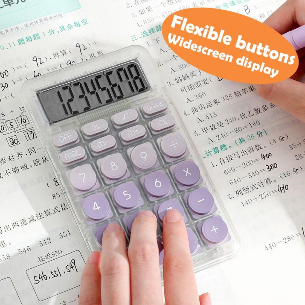 Mini Electronic Calculator Candy Color Math Calculators New Keyboard Calculator  School Supplies