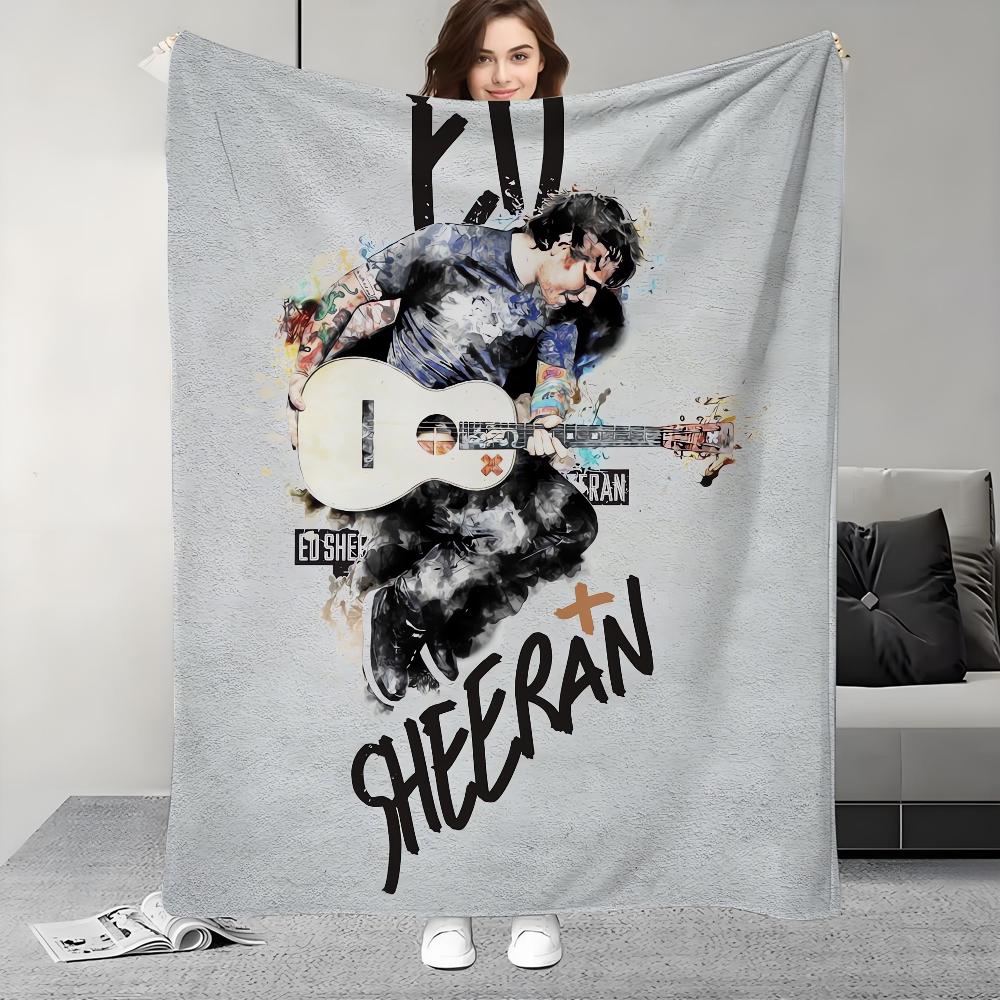 Singer Ed S-Sheeran Play Blanket Design Lightweight For Dorms, Naps, Living Room, Office,Sofa,All-Season