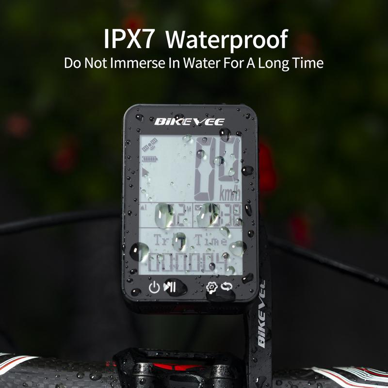 GPS Wireless Bike Computer 9 Languages Waterproof With Backlight Bracket Cycling Speedometer Rate Stopwatch Bicycle Accessories