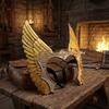 Antique Wing Medieval Headpiece Antique Warriour Masks Witch Cosplay Masks  Halloween Party