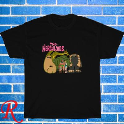 Herculoids-Zeichentrickserie – Unisex-T-Shirt in Schwarz/Grau/Marineblau/Weiß, Größen S–5XL