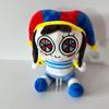 The Amazing Digital Circus Pomni Plush Doll Soft Stuffed Toy with Unique Blue White Outfit and Red Blue Eyes Cute Jester Figure for Fans Home Decor