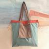 Reusable Foldable Shopping Bag Large Capacity Drawstring Handbag Durable Tote Bag  Outdoor