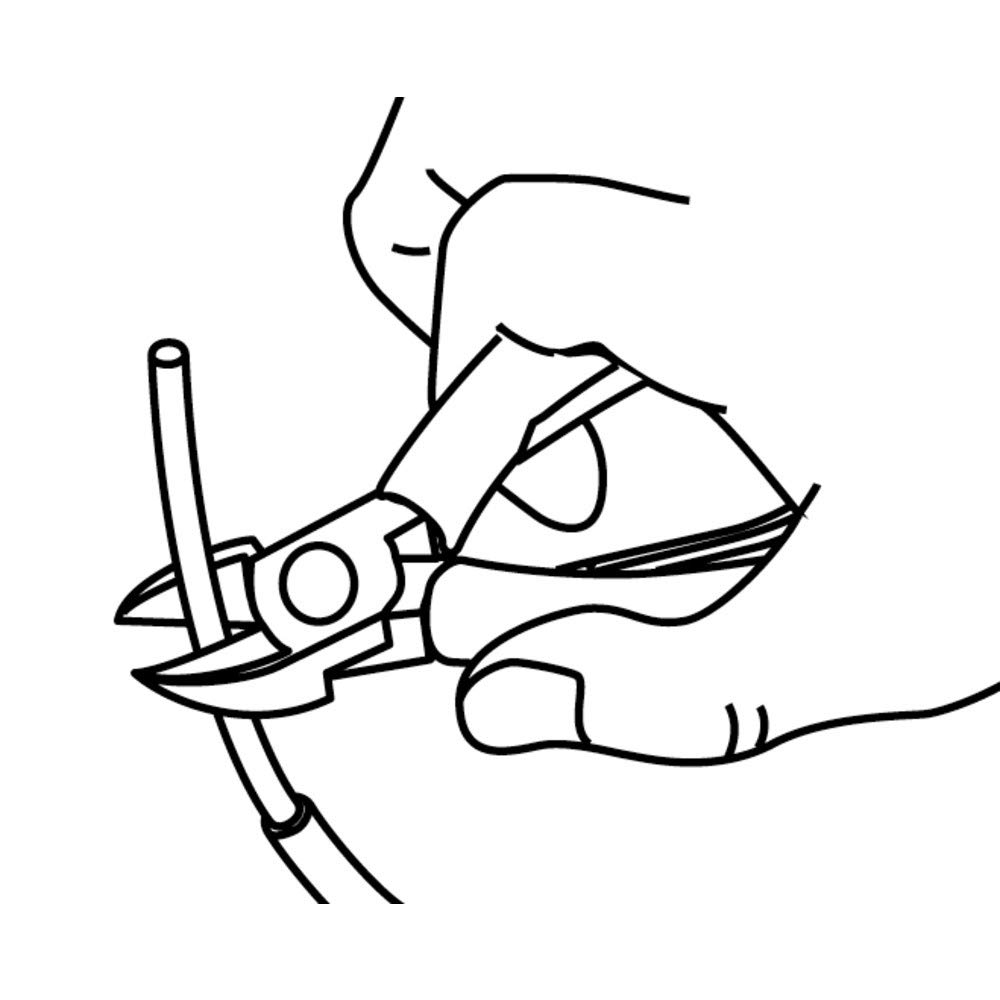 Mini Micro Nippers with Plastic 3.peaks Spring, 100mm, SM-01A