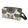 Travel Orla Kiely Wallpaper Toiletry Bag Cute Flowers Floral Retro Cosmetic Makeup Organizer Women Beauty Storage Dopp Kit Box