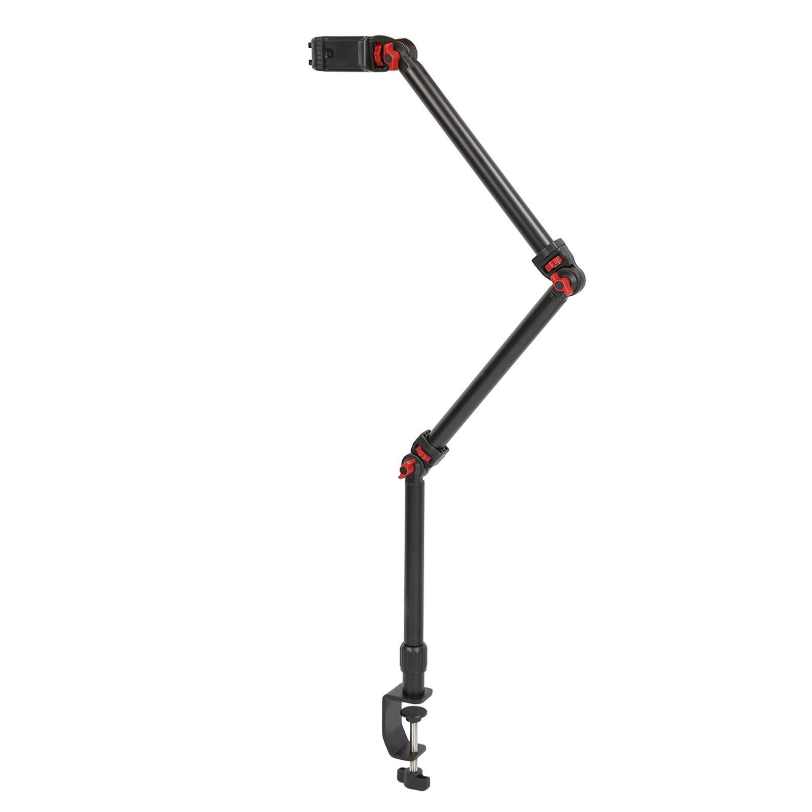 

Overhead Camera Mount C Clamp 360 Degree Overhead Phone Desk Stand for Camera Microphone Fill Light