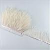 1Meters Leather Pink Ostrich Feathers Trim Trims Width 8-10cm Black Ostrich Feather Ribbon Clothing Wedding Feathers Decoration