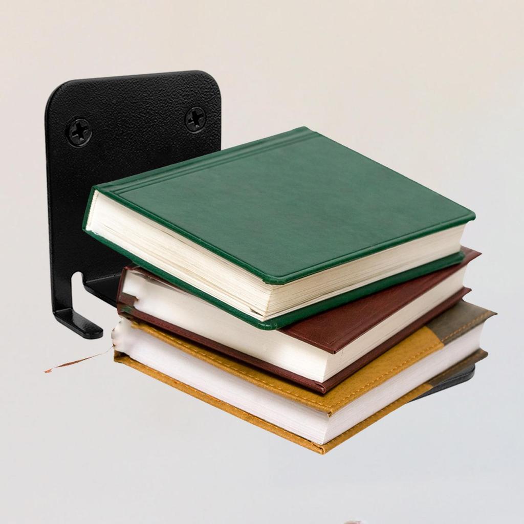 2Pcs Invisible Floating Bookshelf Holder Heavy Duty Book Organizer for Home