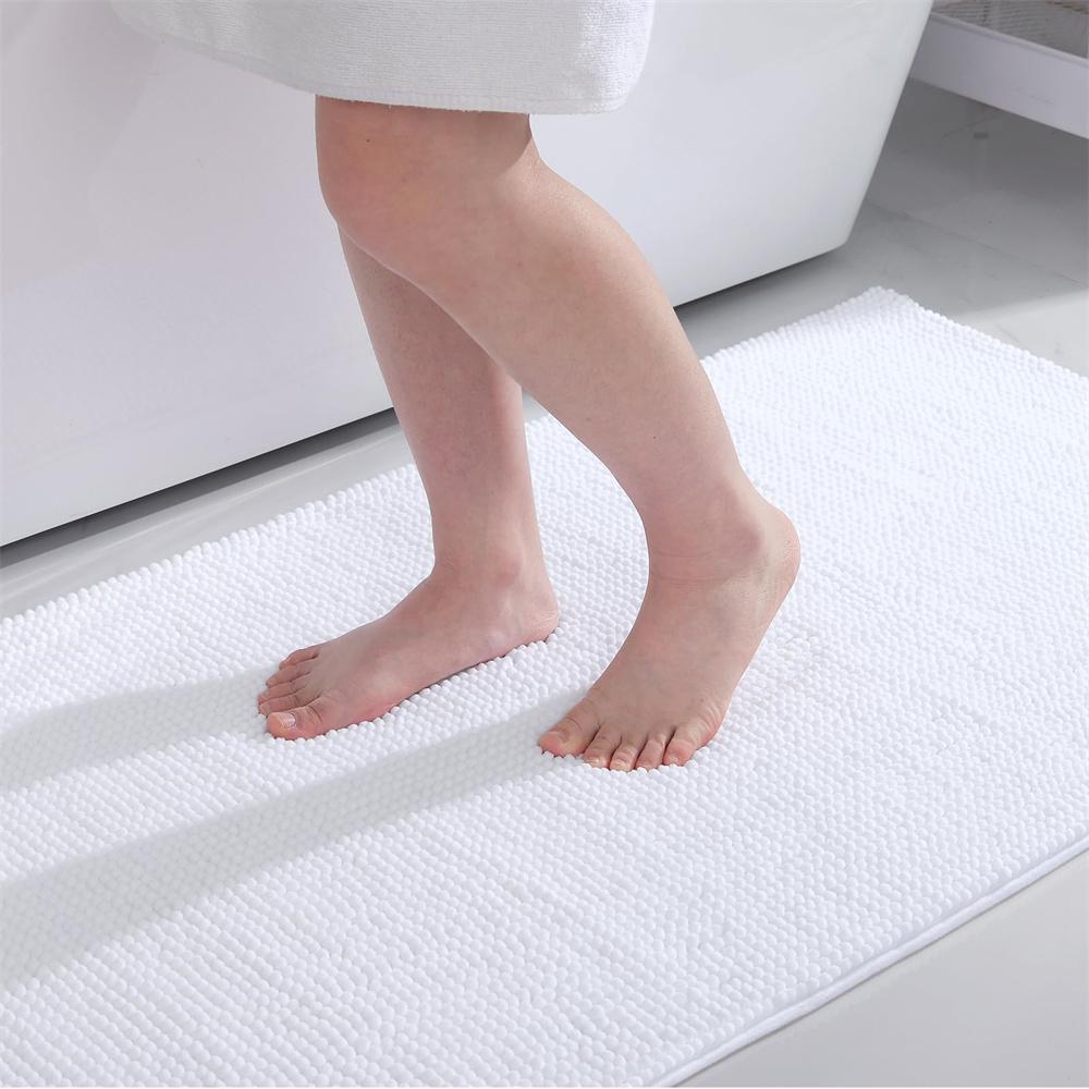 Olanly Super Absorbent Bathroom Rug Luxury Chenille Bath Mat Plush Non-slip Shower Mat Bathroom Carpet Welcome Deal Floor Mats