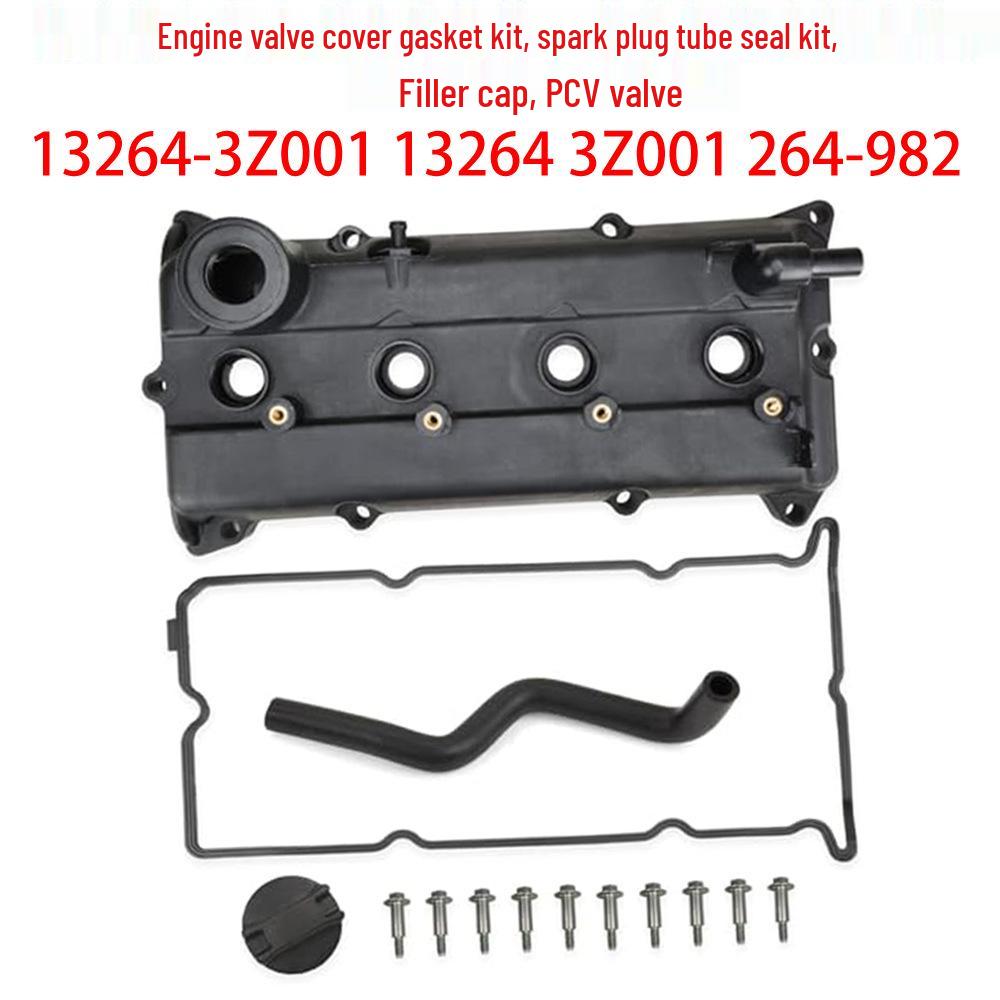 13264-3Z001 Engine Valve Cover Gasket, Spark Plug Tube Seal & Oil Filler Cap for Nissan. Engine Valve Cover Gasket