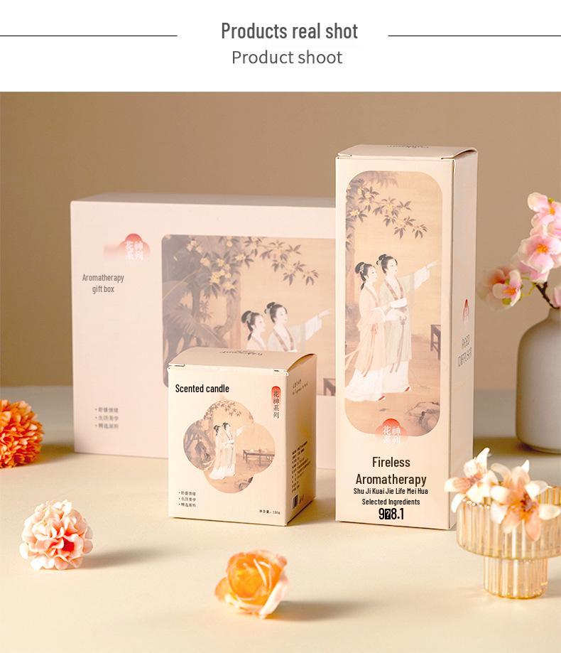 Flower God Flameless Rattan Aromatherapy Gift Set for Home & Hotel
