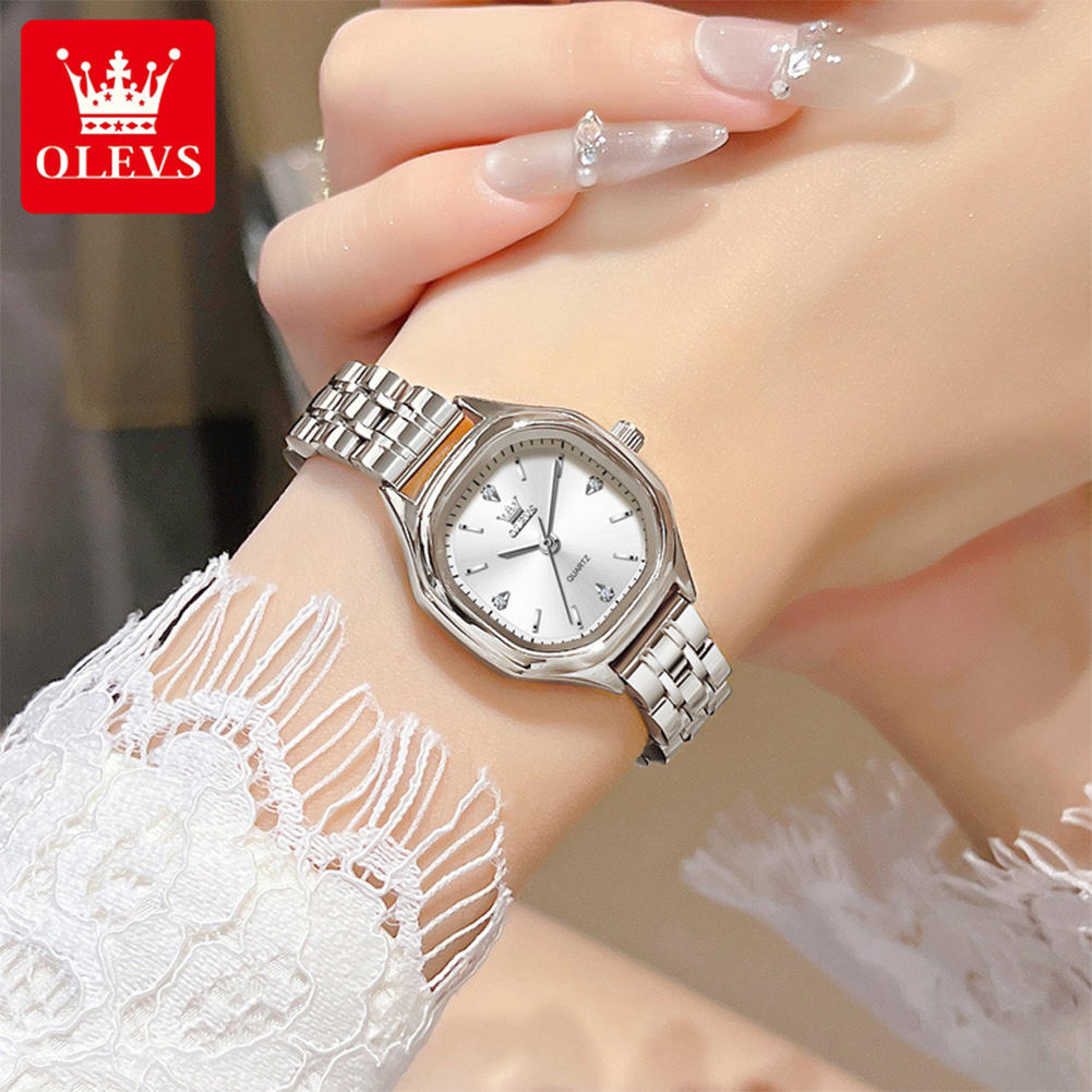 OLEVS 5888 Oem Manufacturer Top Luxury Fashion Bands Custom Logo Stainless Steel Classic Waterproof Woman Lady Quartz Watch