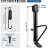 Three T 16cm Universal Motorcycle Kickstand Foot Side Stand Support For ATV Pit Dirt Bikes Off-road Vehicles Scooter E-Bike