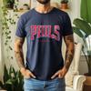 New Summer 100 Cotton Phils Baseball Graphic Oversized Tee Phils Baseball Retro Sporty Style Themed Short Sleeve
