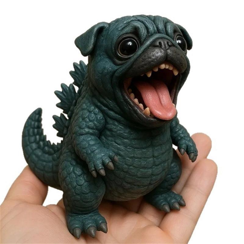 Dog Statue Resin Dog Figurines For Home Office Decor Collectible Puppy Statues Cute Sculptures For Desktop Ornament