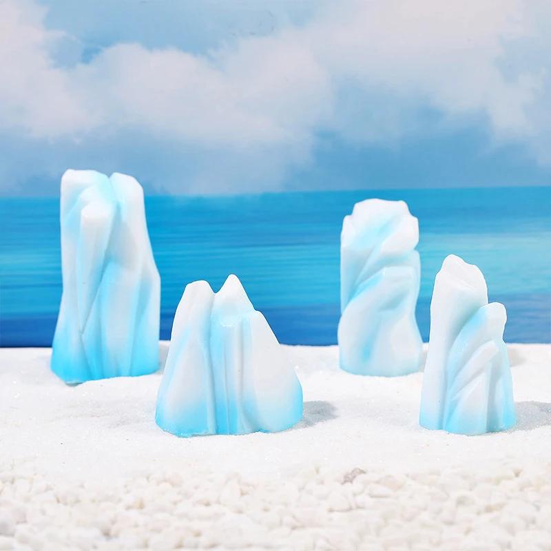 Iceberg Model Realistic Arctic Miniature 3D Model Micro Landscape Ornaments Desk Decoration Craft Christmas Decor