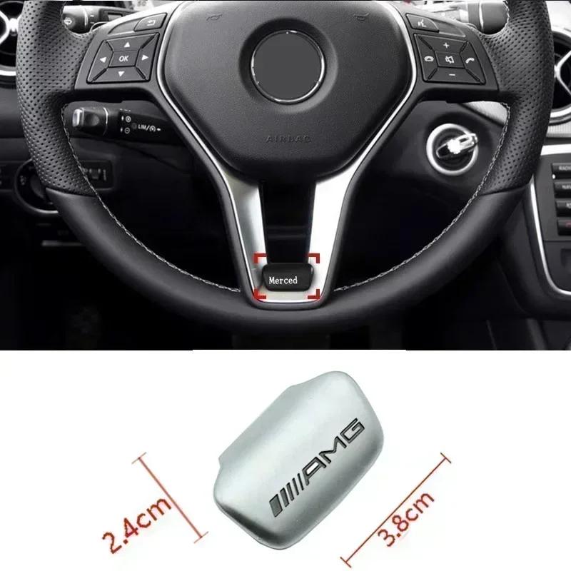 Car Emblem Steering Wheel Sticker Decoration Accessories For Mercedes Benz AMG Brabus Maybach W204 GLC CLA W205 W203 W206 W108 bup2