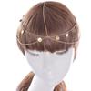 Sequins Elegant Head Chain Hiphop Punk Alloys Head Chain Bridal Head Chain for Halloween Parties and Bridal Costumes