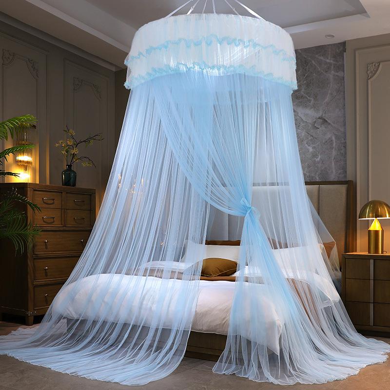 Hanging Dome Mosquito Nets Foldable Encrypted Net Home Bed Nets for 1.5 1.8 Meter Bed Princess Ceiling Net