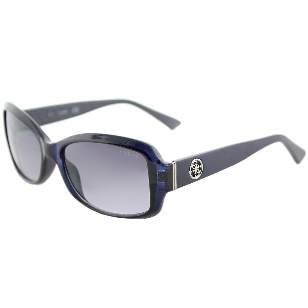 

Guess GU 7410 90C 55 мм Женские овальные солнцезащитные очки блестящие синие