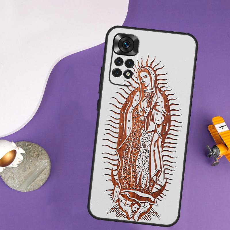 

Guadalupe San Judas Wood Case For Xiaomi Redmi Note 13 Pro 14 12 9 10 11 Pro 10S 11S 12S Redmi 13C 14C 10C 12C Cover Redmi 10C