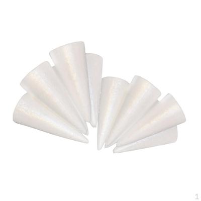 10 Pieces 150mm Polystyrene Foam Christmas Tree Base Material for Crafts Decoration
