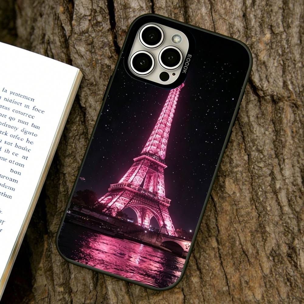 

La Tour Eiffel Phone Case For iPhone 17,16,15,14,13,12,11 Plus,Pro Max,XS,Colorful Silver Phone case Funda Cover iPhone14Plus