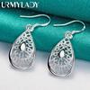 925 Sterling Silber Wassertropfen Ohrringe für Frauen Hochzeit Mode Charm Geschenk Schmuck