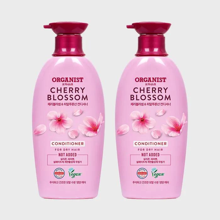 Elastine Organist Cherry Blossom Moisture Nourishing Conditioner 500ml (Vegan) X 2