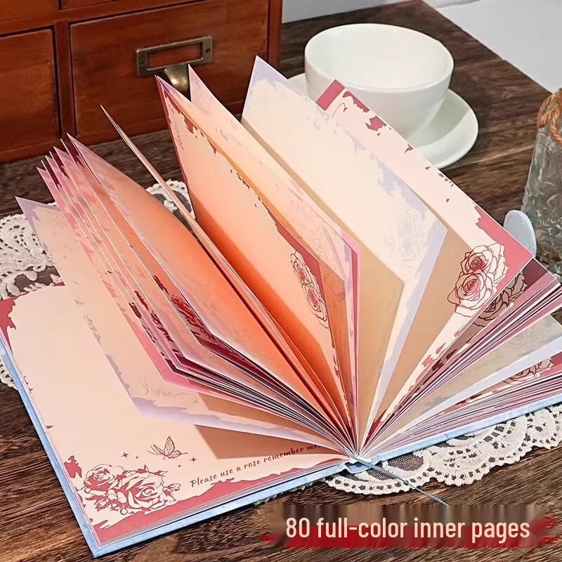 Ziyi Rose Letter Aesthetic Magnetic Journal Notebook