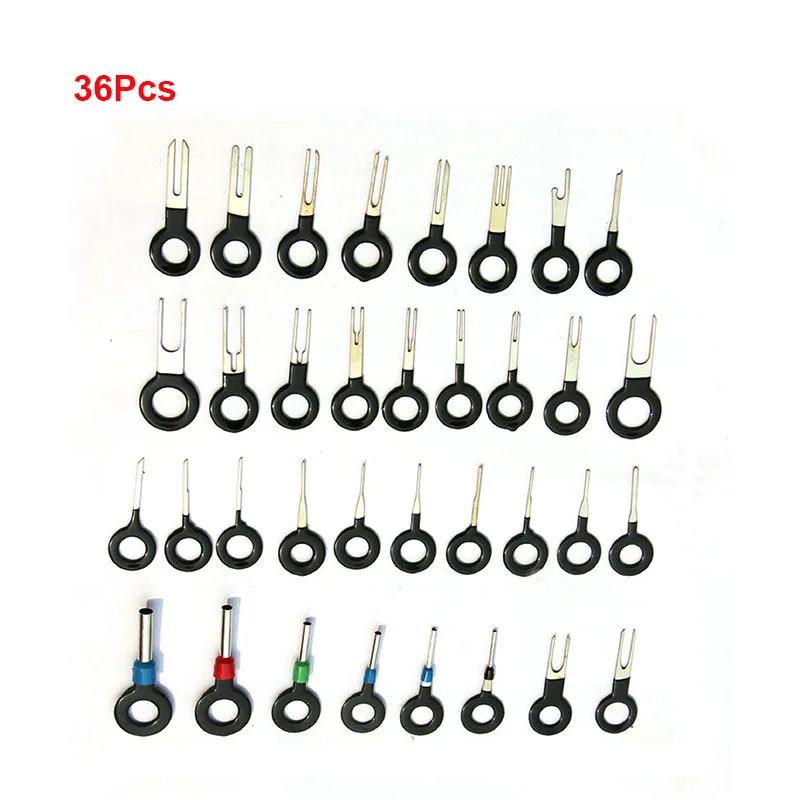 3/18/36/41 Stück Auto Klemmen Ausbauwerkzeug Draht Stecker Verbinder Auszieher Abzieher Entriegelungsstift Auszieher Set für Auto Stecker Reparaturwerkzeug
