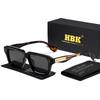 HBK New Fashion Men's Sunglasses Unique Temple Design Luxurious Sun Glasses for Women's Travel Parties Uv400 Eyeglasses