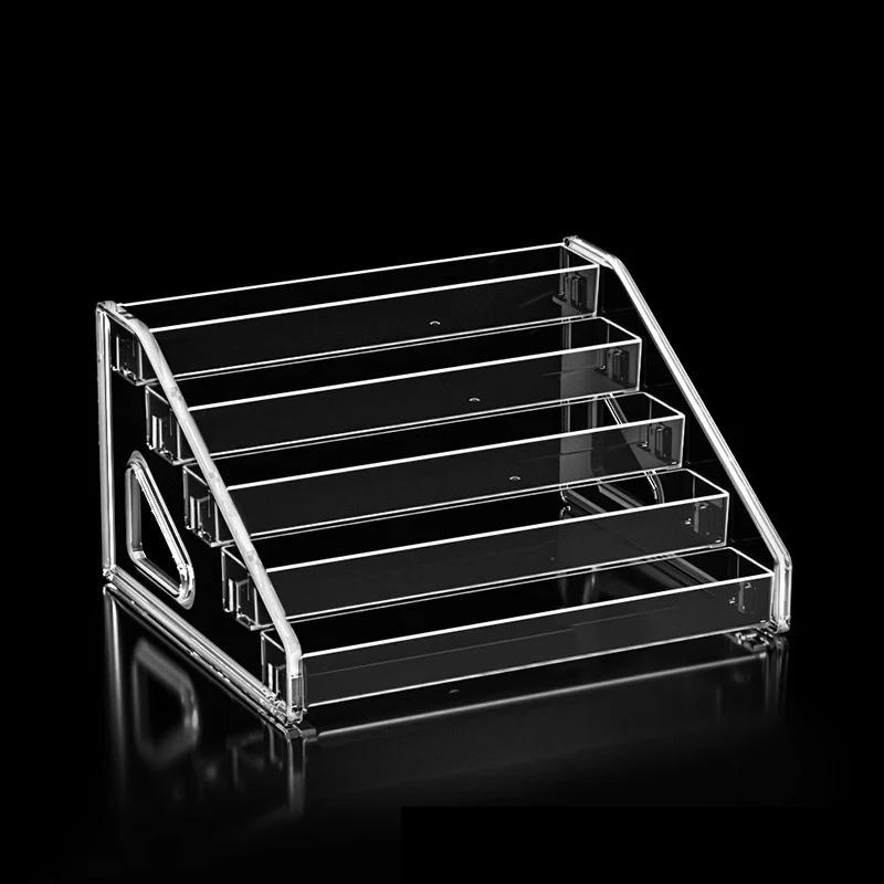 5-ярусная прозрачная витрина Стеллаж-органайзер для косметики Поднос Держатель для демонстрации лака для ногтей Игрушек Ступенчатый Органайзер для помады Настольный органайзер чистый 5100₽