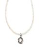 Polalita White Mini Oval Necklace (Plt-Nl-027_Be)