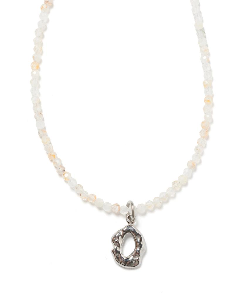 Polalita White Mini Oval Necklace (Plt-Nl-027_Be)