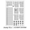 3723-3726 Průhledné silikonové razítko & Kovové uhlíkové ocelové vykrajovátka - Kalendář Rok/Měsíc/Den, Květnové novinky