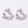 5pcs Cute Crystal CZ Rocking Horse Pendants Charms for Jewelry Making Necklace Earrings Bracelet DIY Handmade Accessories