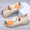 Mom Lazy Casual Shoes Breathable Loafers Beijing Flying Weaving Painted Travel Fashion One Pedal Women's Shoes