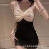 New Sexy Sexy Pajamas Summer Pajamas Lace Suspender Bow Pure Desire Superior Sense Sweet Spicy Collar Temptation