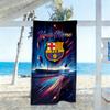 Barcelona Club Customize Your Name Beach Towel High Absorbency & Quick-Dry