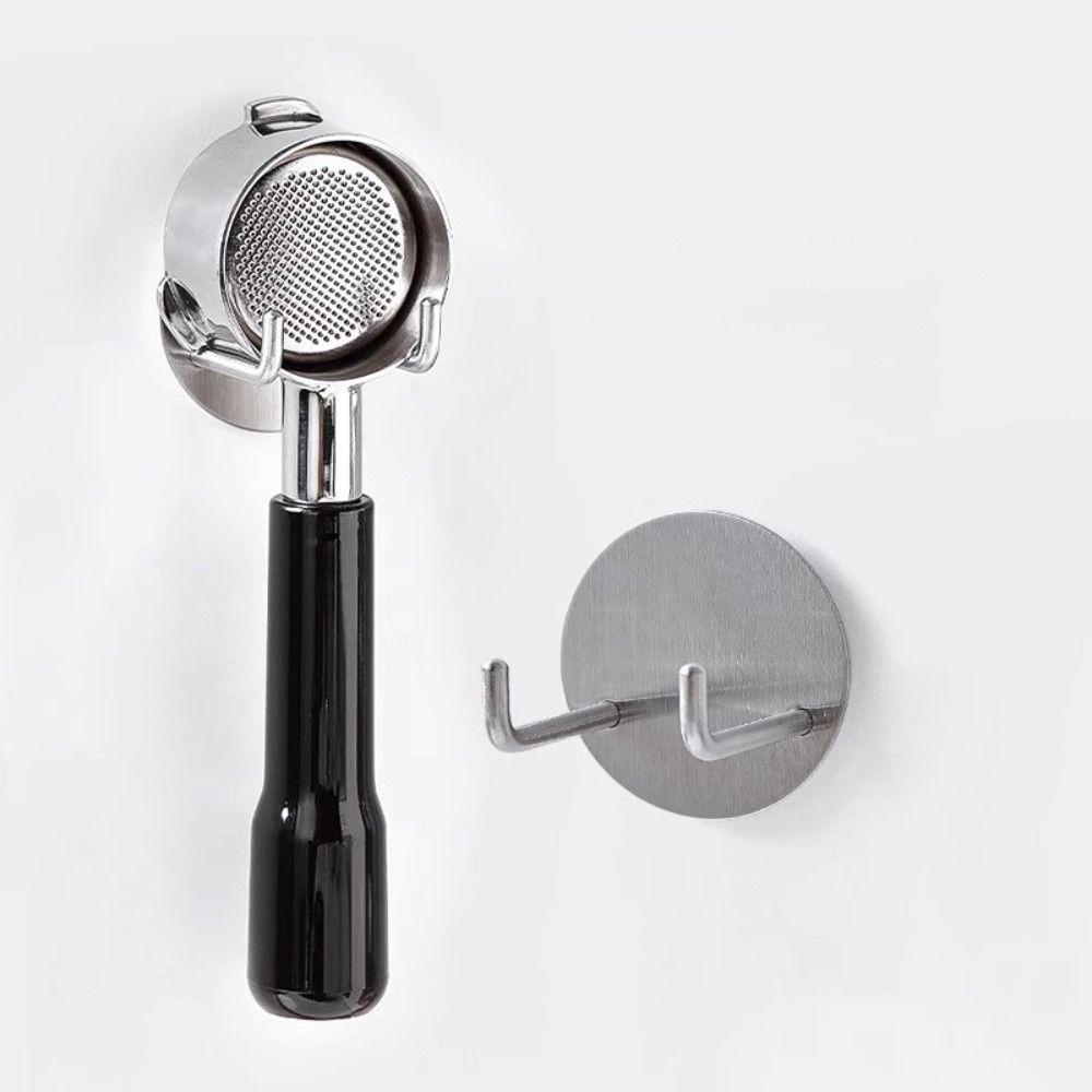 

Wall-mounted Coffee Bottom Filter Holder 304 Stainless Steel Portafilter Hook Wardrobe