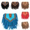 Elegant Bohemian Tassel Crossbody Bag For Women Stylish Vintage Pu Shoulder Bag