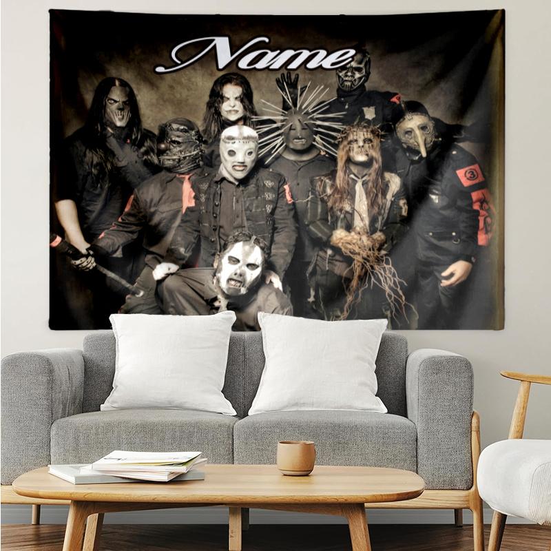 1PC Custom Name Tapestry Metal Music Band Collage Tapestry Hanging for Bedroom,Livingroom, Playroom,Decor Art Room Wall Holiday Birthday Gifts