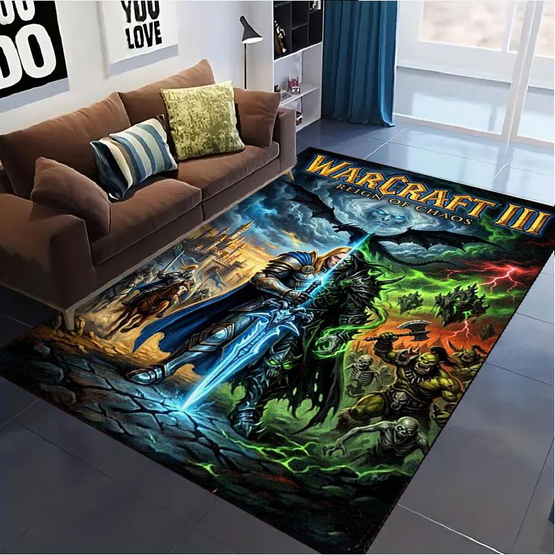 World of Warcraft Carpet Rug for Living Room Bedroom Home Sofa Decoration,Kids Play Non-slip Floor Mat