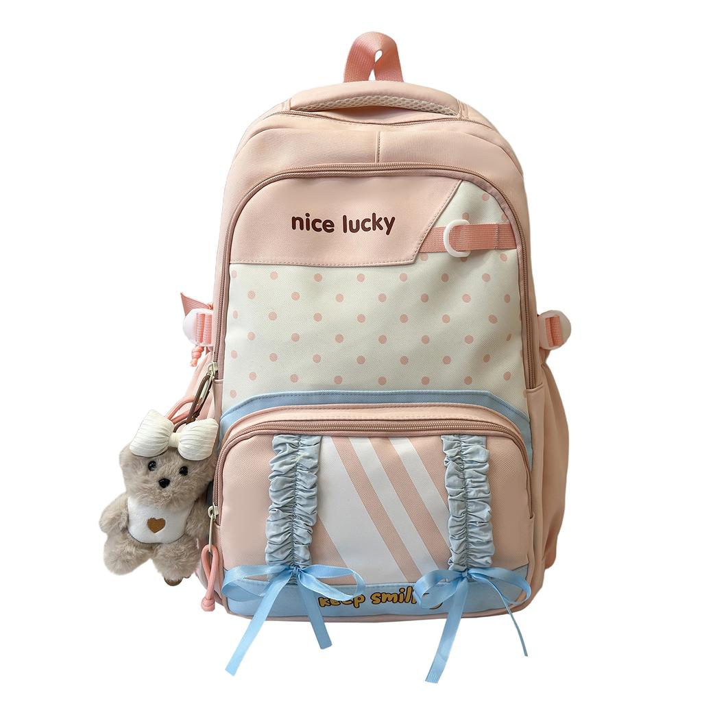 Schoolbag college style schoolbag female ins high value fashion niche design junior high school large capacity backpack computer backpack