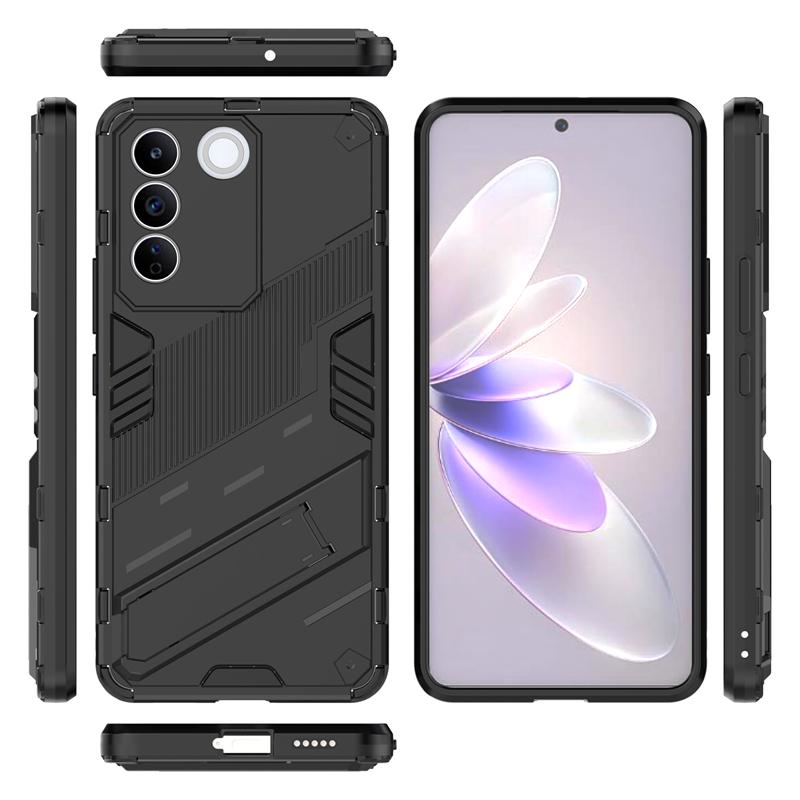 Phone Holder Case For Vivo T2 Case Bumper Anti-knock Armor Full Back Cover For Vivo T2 4G Case For Vivo T2 4G Russian Version