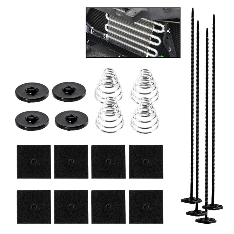 Electric Radiator Fan Tie Strap Mounting Kit Zip Ties Straps Tabs Springs For Car Air Conditioning Radiator Fan Accessories