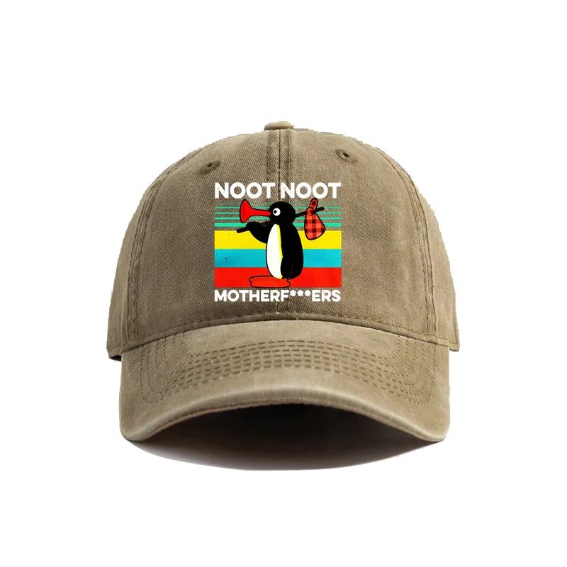 Berretto da Baseball Pinguino Noot Noot Usurato Cool Uomo Donna Pinguino Arrabbiato Cappelli Retro Outdoor Regolabile Regalo Cappello Pinguino Moda